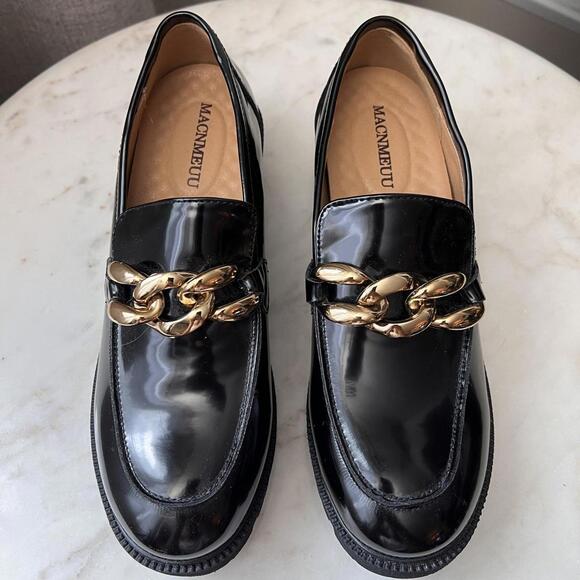 Chunky black loafers - Picture 2 of 5